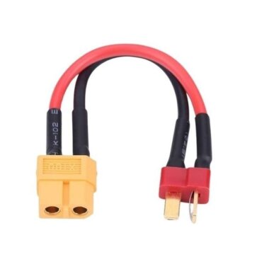 XT60 Dişi - T-Plug Erkek Dönüştürücü Kablo - 5cm - Amass