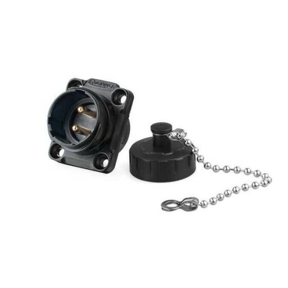 YM-20-C02SX-02-401 2 Pin Su Geçirmez Konnektör - Erkek - 1