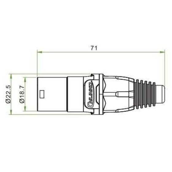 YT-RJ45-CPE-10-002 RJ45 Erkek Soket - 3