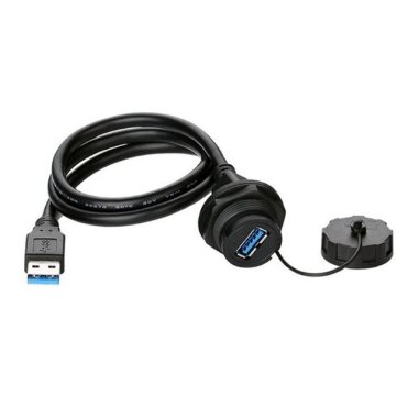 YU-USB3-FS-MP-1M-001A Su Geçirmez Dişi-Erkek USB Konnektör - 1M Kablo - CNLINKO