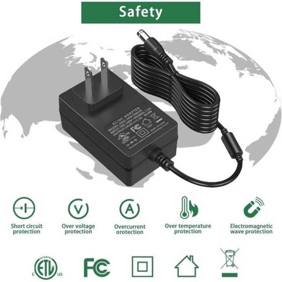 Yüksek Kaliteli Tam Amper 24V 1.5A Adaptör UK Fişli - 3