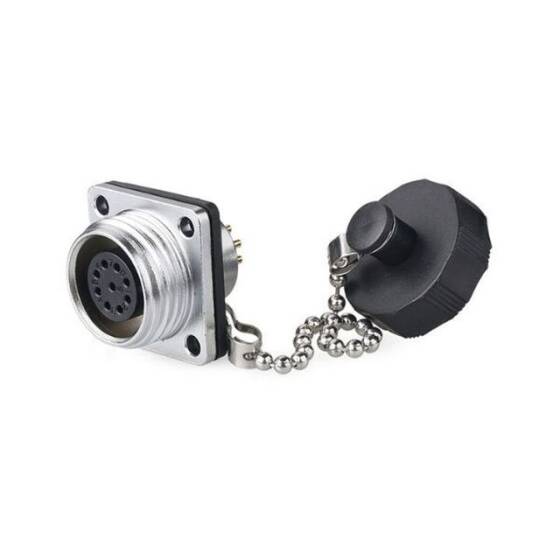 YW-16-J09SX-03-401 9 Pin Su Geçirmez Konnektör - Dişi - 1