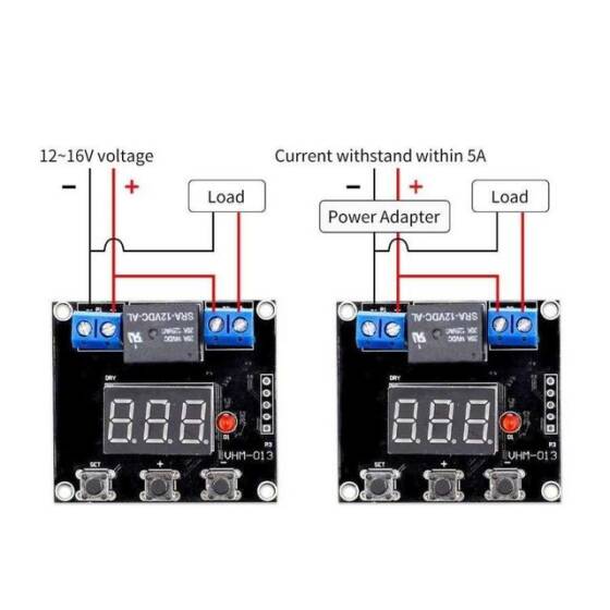Zaman Ayarlı 12-16V Geri Sayım Voltaj Kesme Röle Devresi - 2