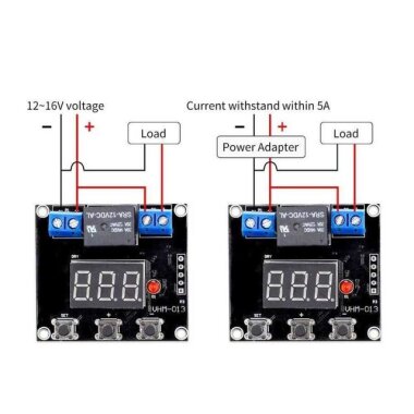 Zaman Ayarlı 12-16V Geri Sayım Voltaj Kesme Röle Devresi - 5
