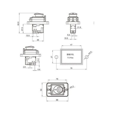ZCD-02B 4 Pin Elektromanyetik Switch - 2