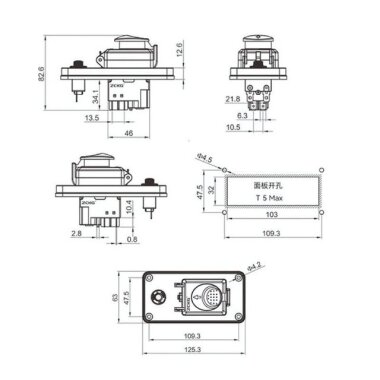 ZCD-02BL 4 Pin Elektromanyetik Switch - Kutulu - 3