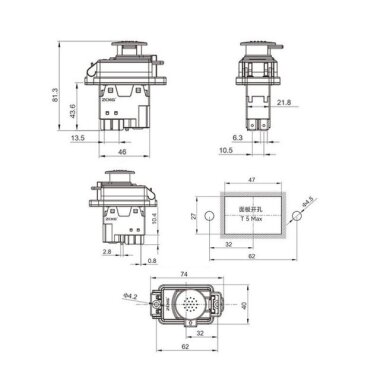 ZCD-02D1 4 Pin Elektromanyetik Switch - 2